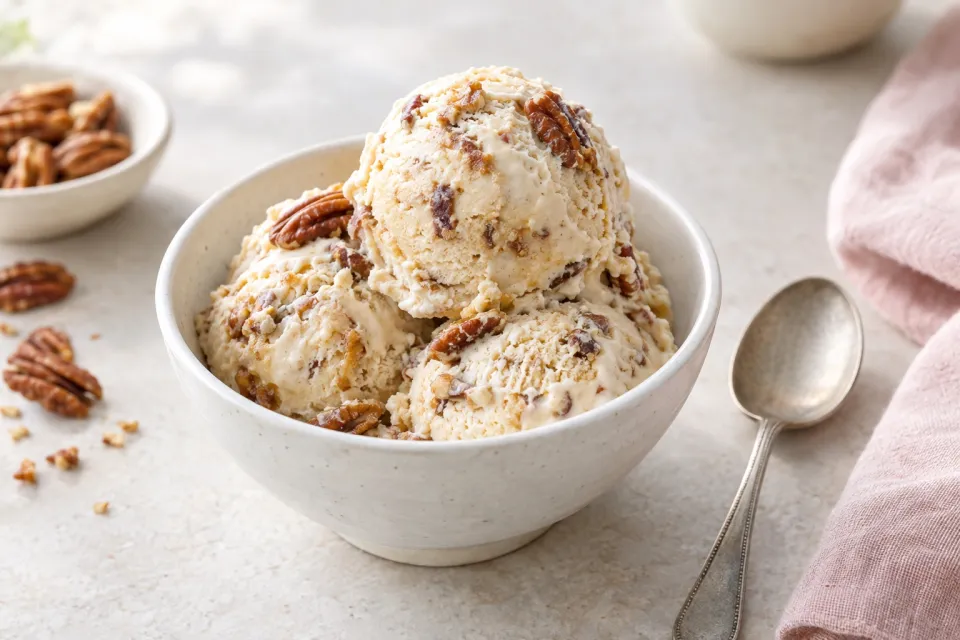 Browned Butter Pecan Ice Cream