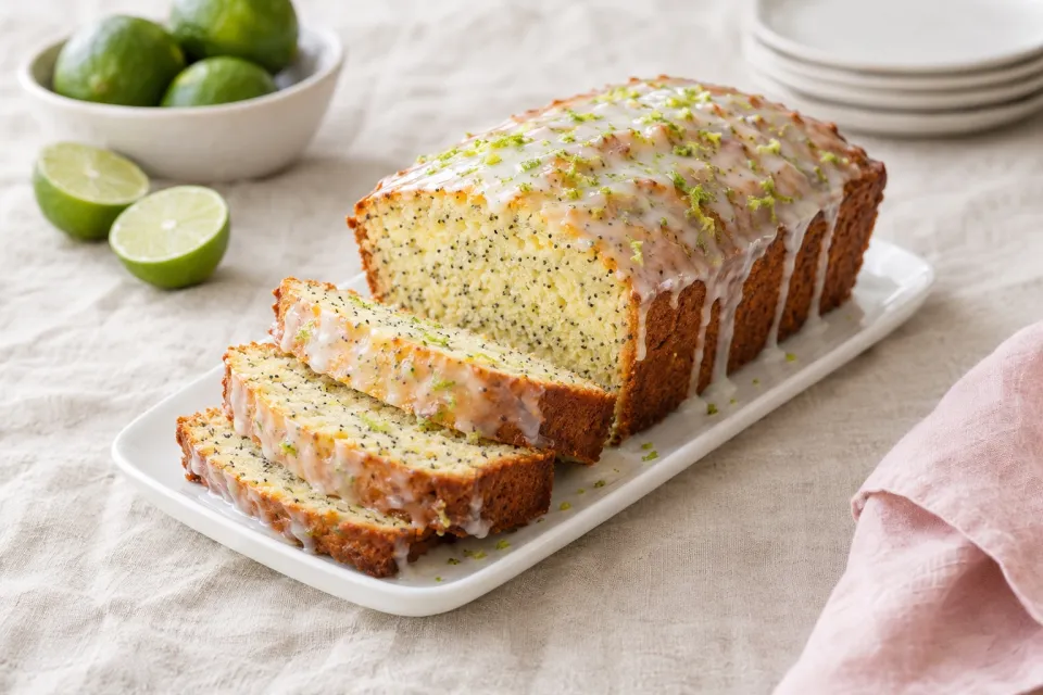 Glazed Key Lime Bread