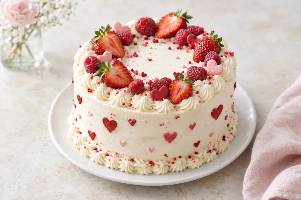Sweet Story Valentine Cake
