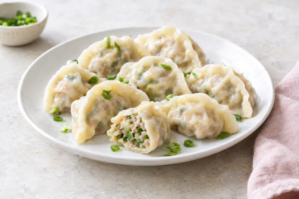 Simple Pork and Scallion Dumplings
