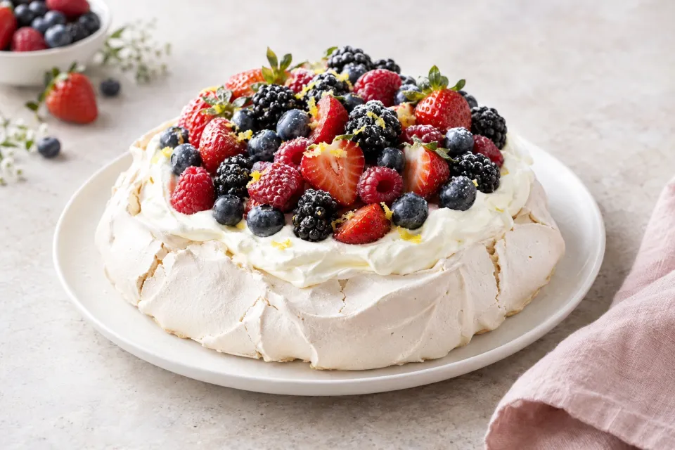 Mixed Berry Pavlova