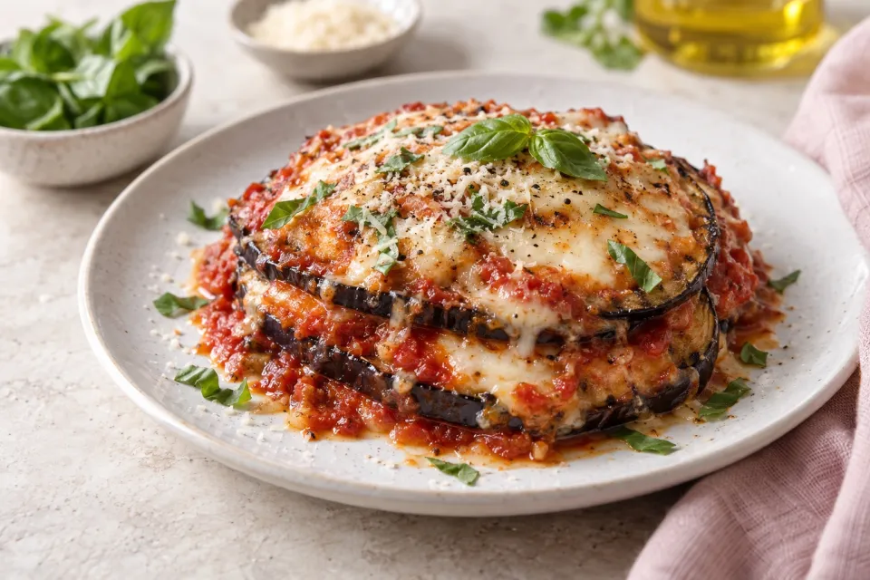 Grilled Eggplant Parmesan