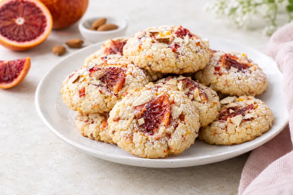 Italian Almond Blood Orange Cookies