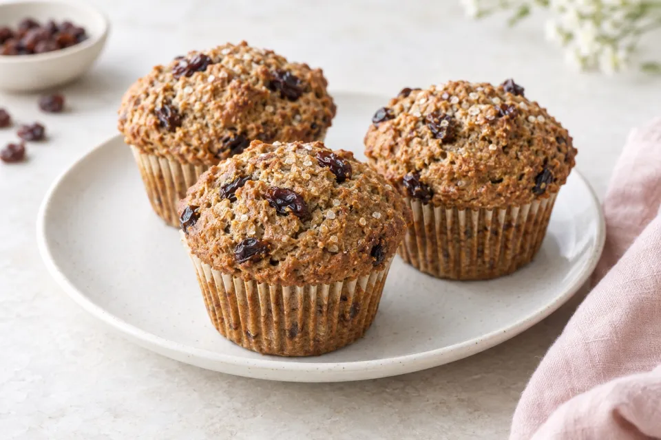 Rye Raisin Muffins