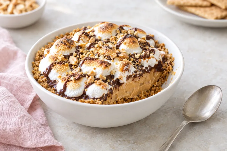 Peanut Butter S'mores Pie