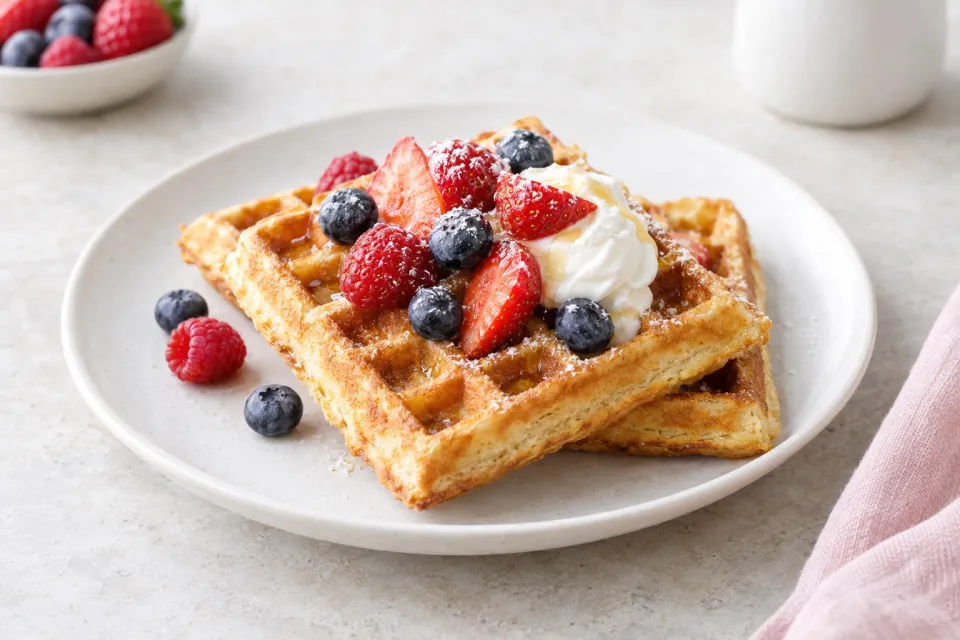 Gluten-Free Crisp and Easy Waffles
