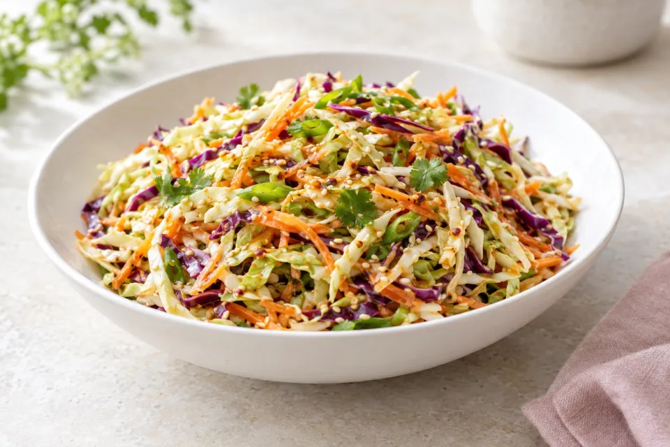 Coleslaw in Chinese-Style Dressing