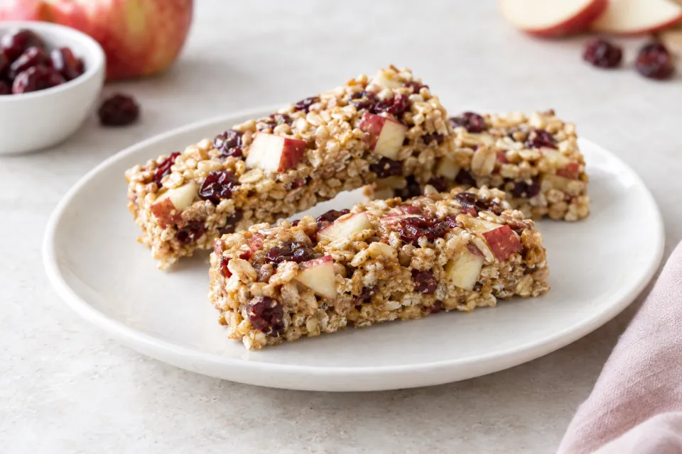 Gluten-Free Apple Cherry Cereal Bars