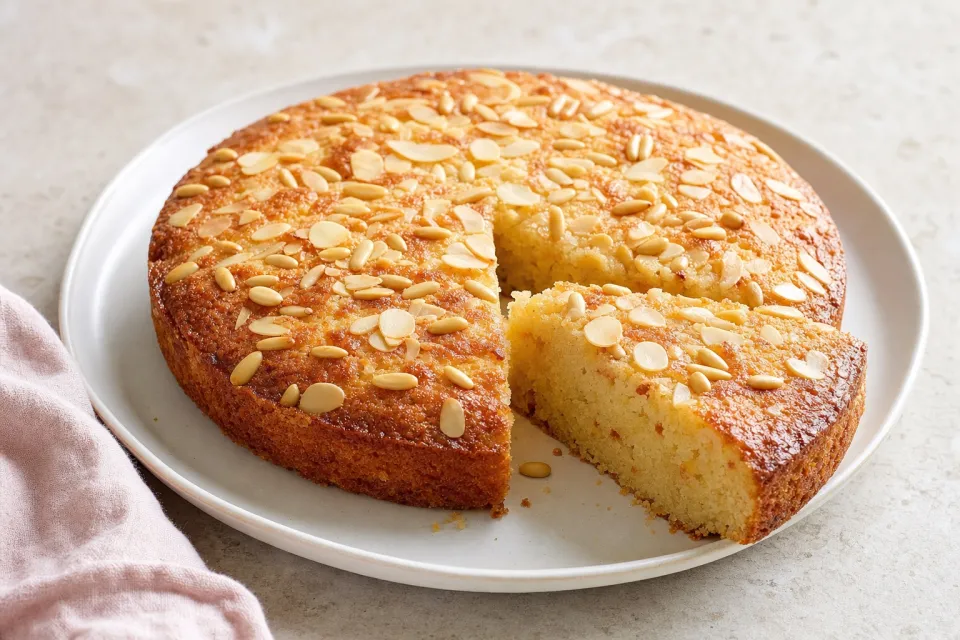Almond Cake with Pignolis