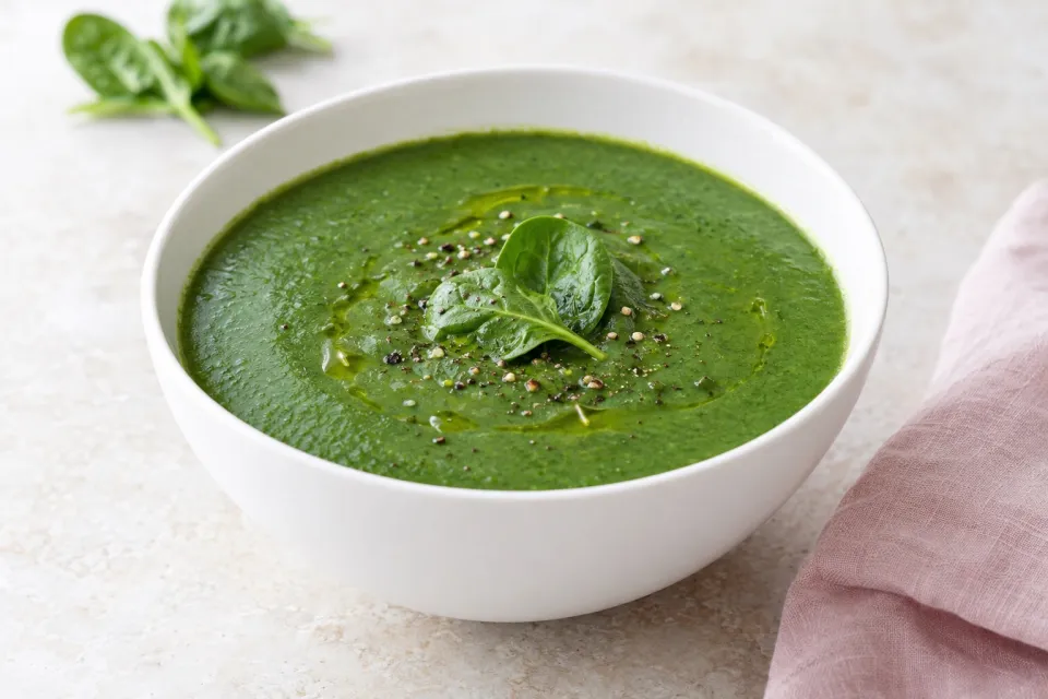 Strained Spinach Soup