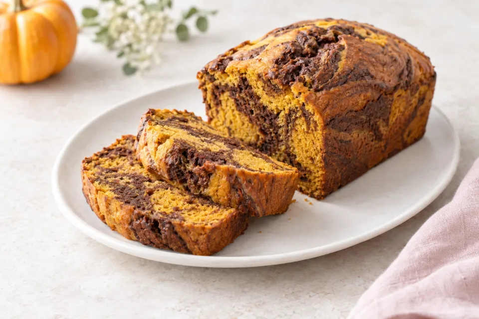 Marble Pumpkin Chocolate Bread