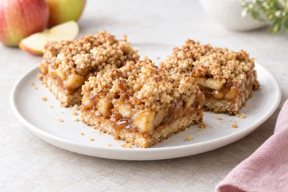 Caramel Apple Crumb Bars