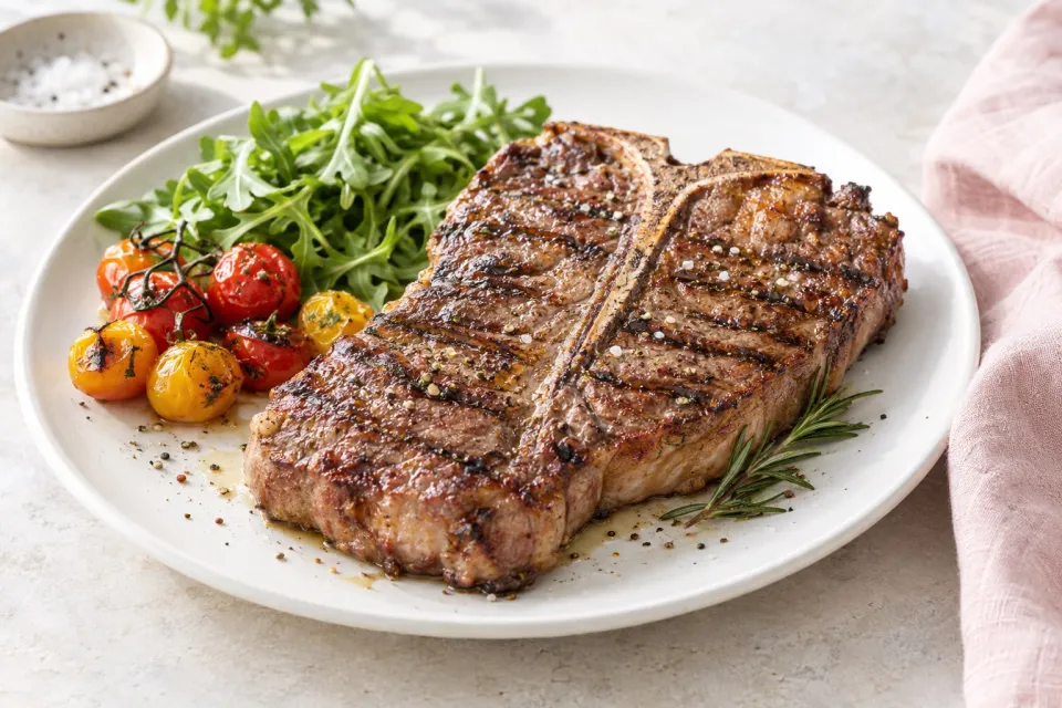 Perfectly Grilled T-Bone Steak