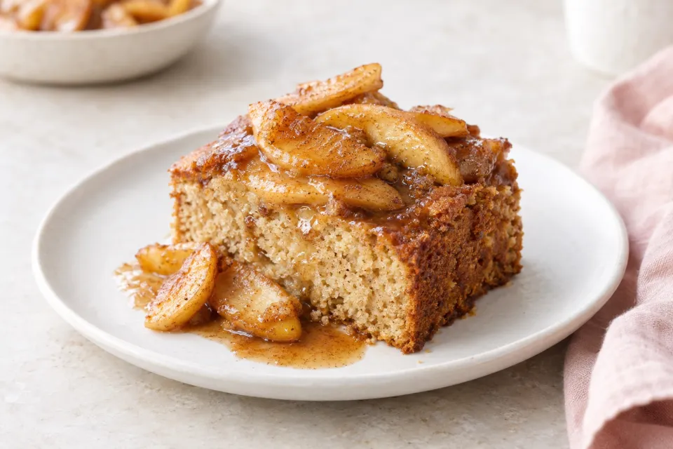 Maple Cake with Brown Butter Apples