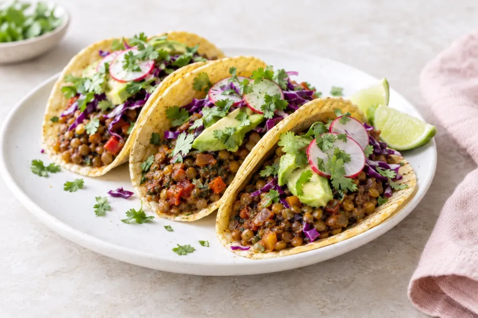 Vegetarian Lentil Tacos