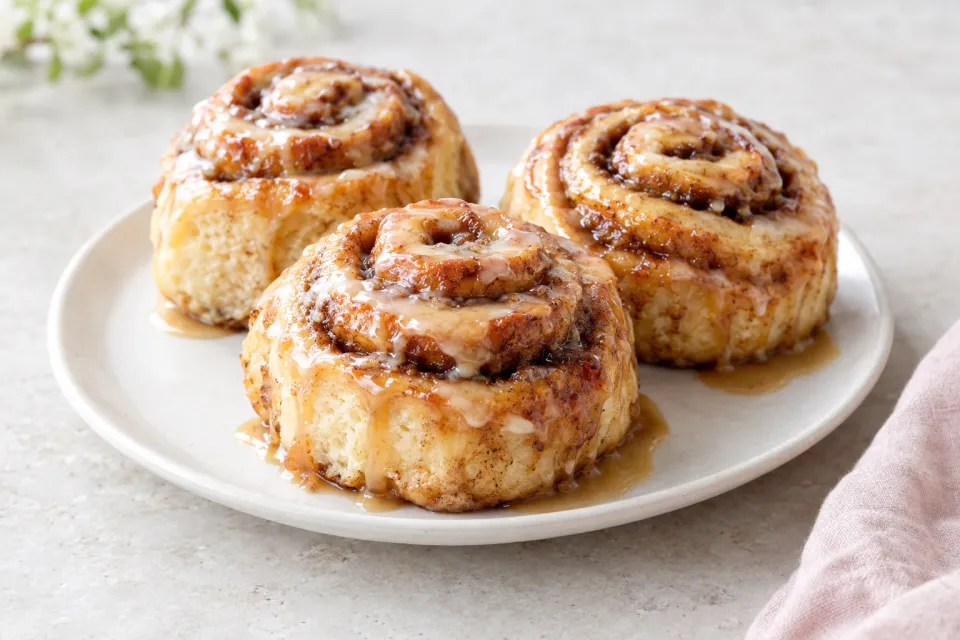 Maple Glazed Cinnamon Buns