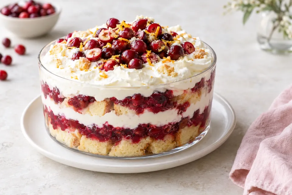 Cranberry Trifle