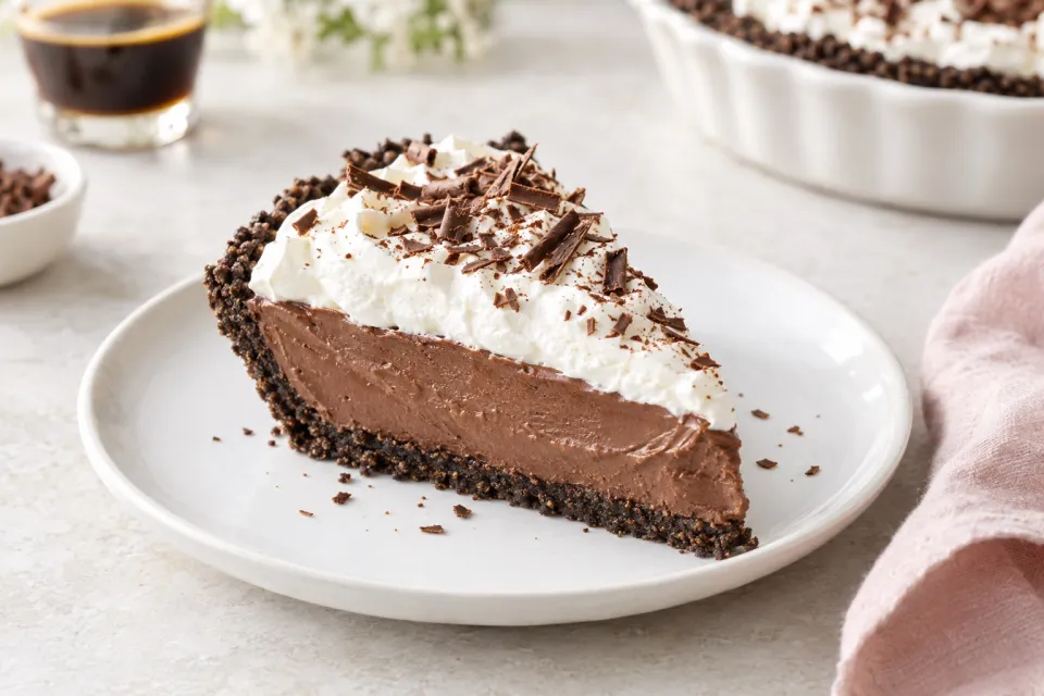 No-Bake Chocolate Kahlua Pie