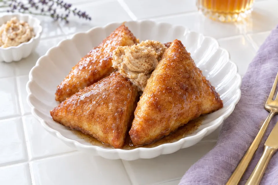 Fried Scones with Cinnamon Honey Butter