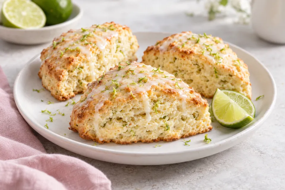 Easy Lime Buttermilk Scones