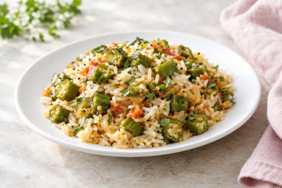 Rice with Okra