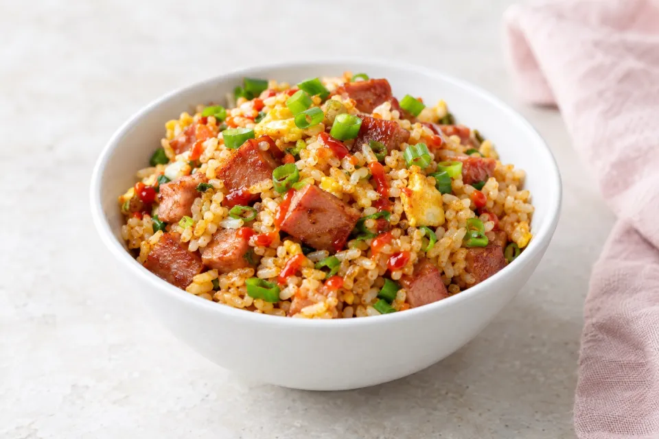 Sriracha and Spam Fried Rice