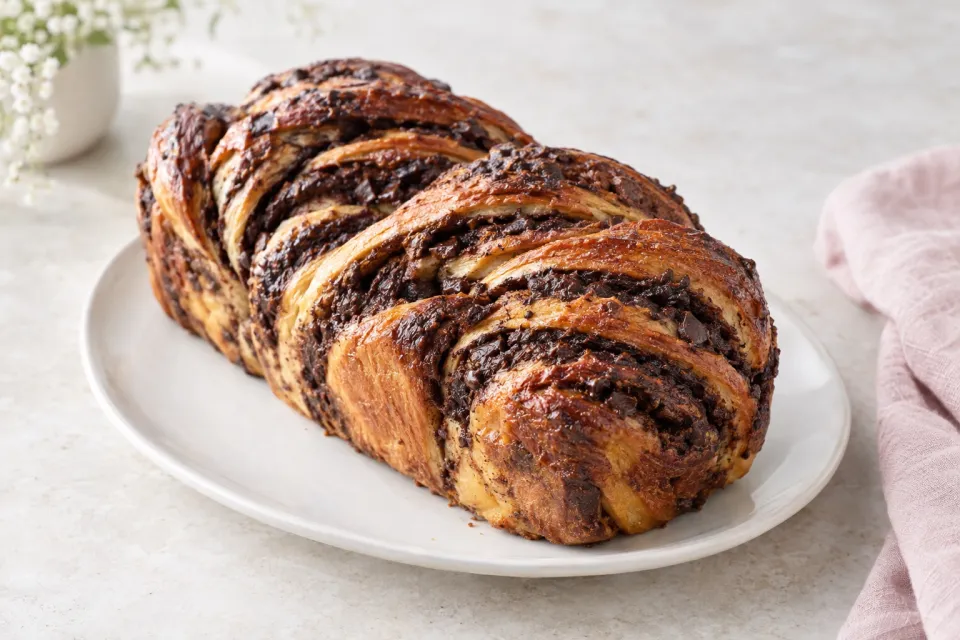 No Knead Chocolate Babka