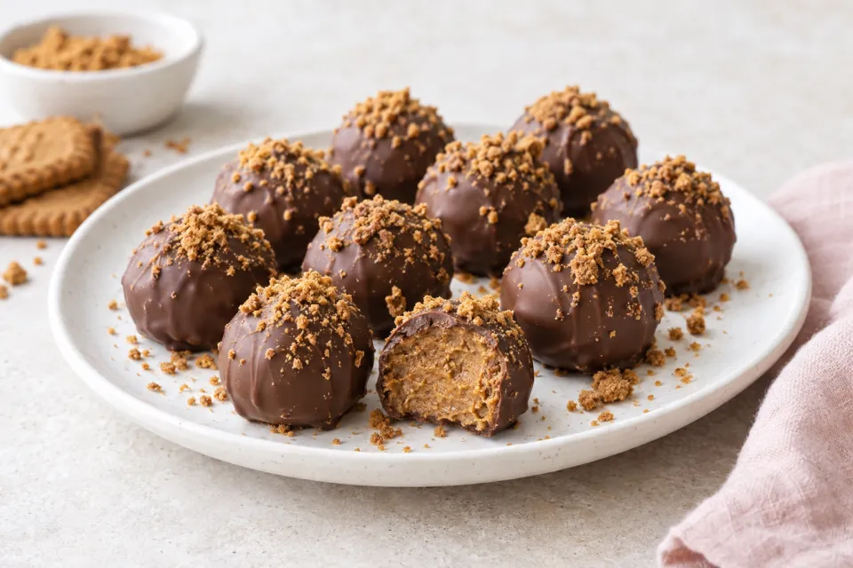 Chocolate Biscoff Truffles