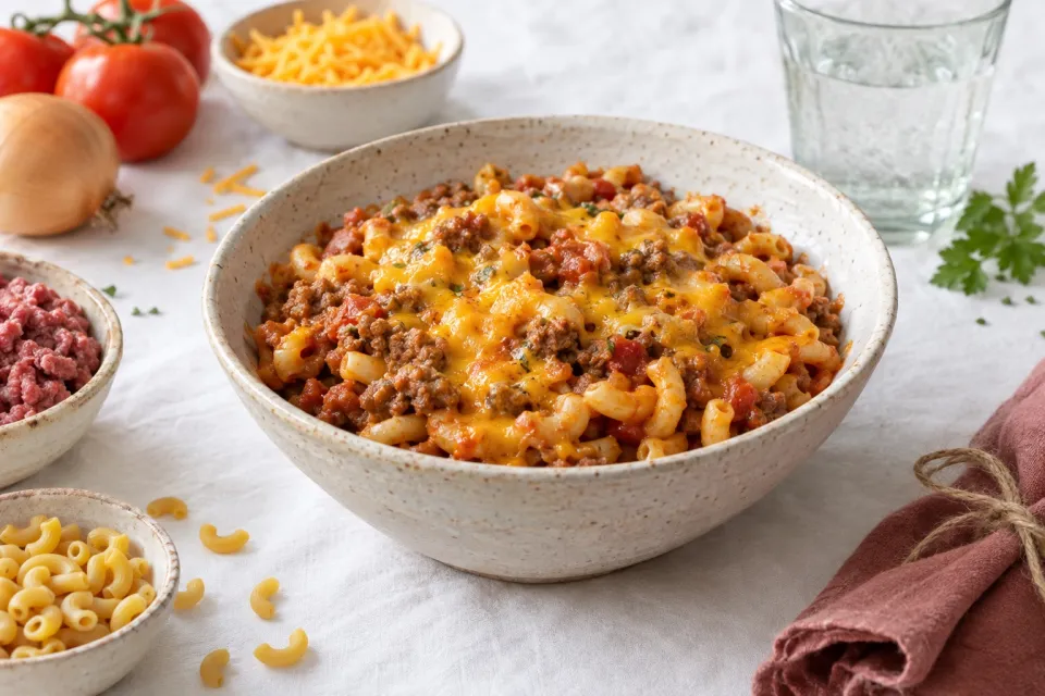 Pasta and Beef 'Goulash'