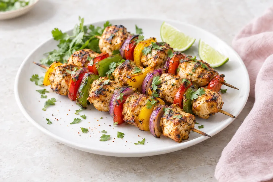 Chicken Fajita Kebabs