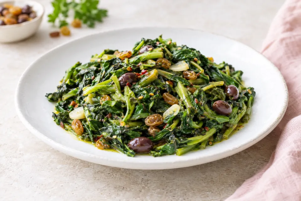 Sicilian-Style Sauteed Greens