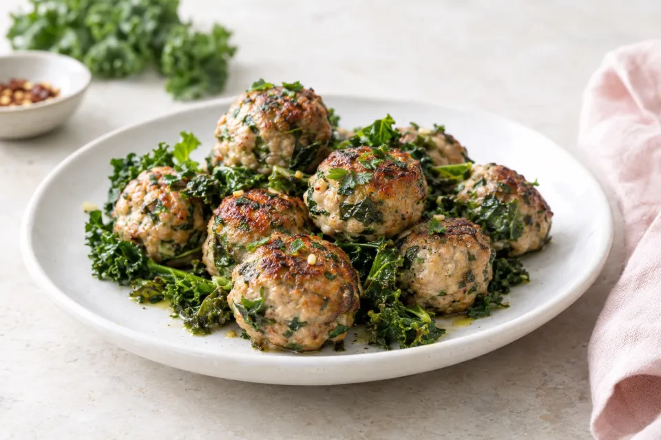 Turkey Kale Meatballs