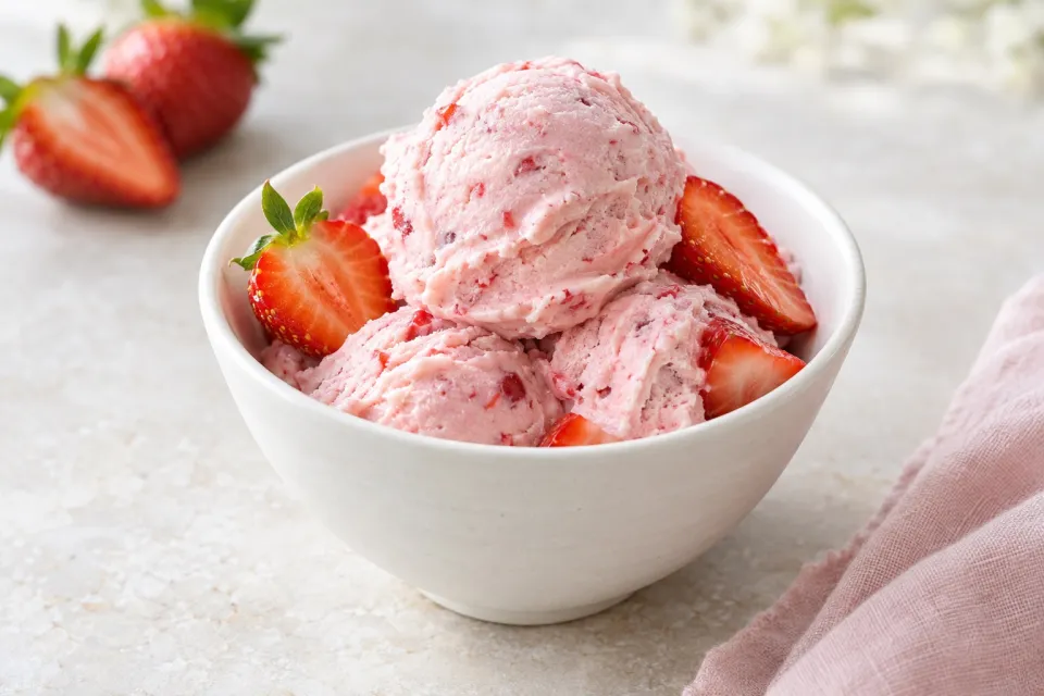 Strawberry Frozen Yogurt