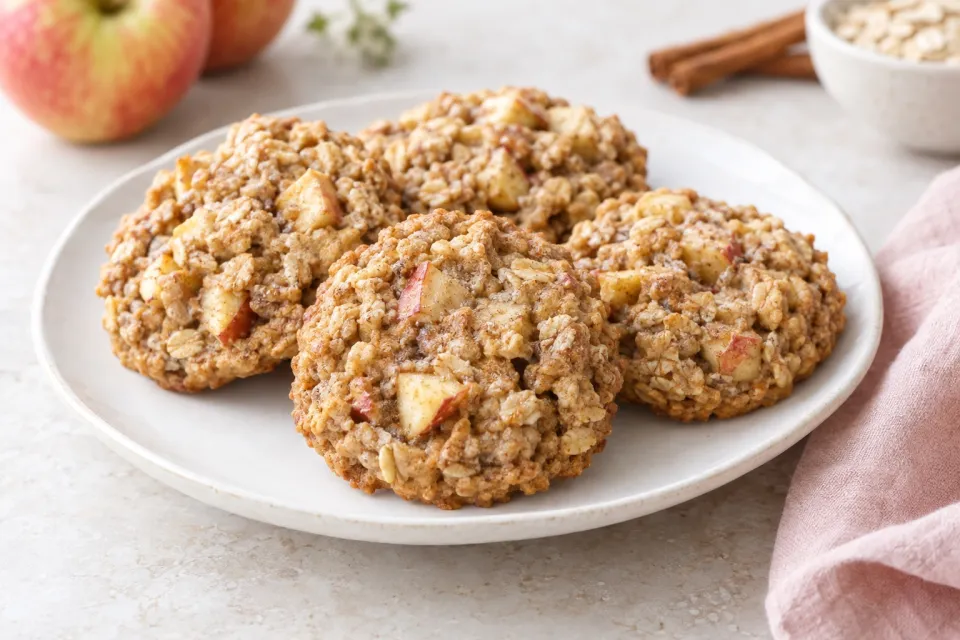 Apple Cinnamon Oatmeal Cookies