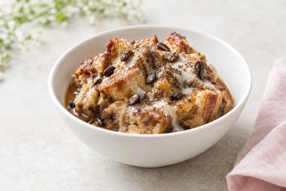 Thai Coffee Bread Pudding