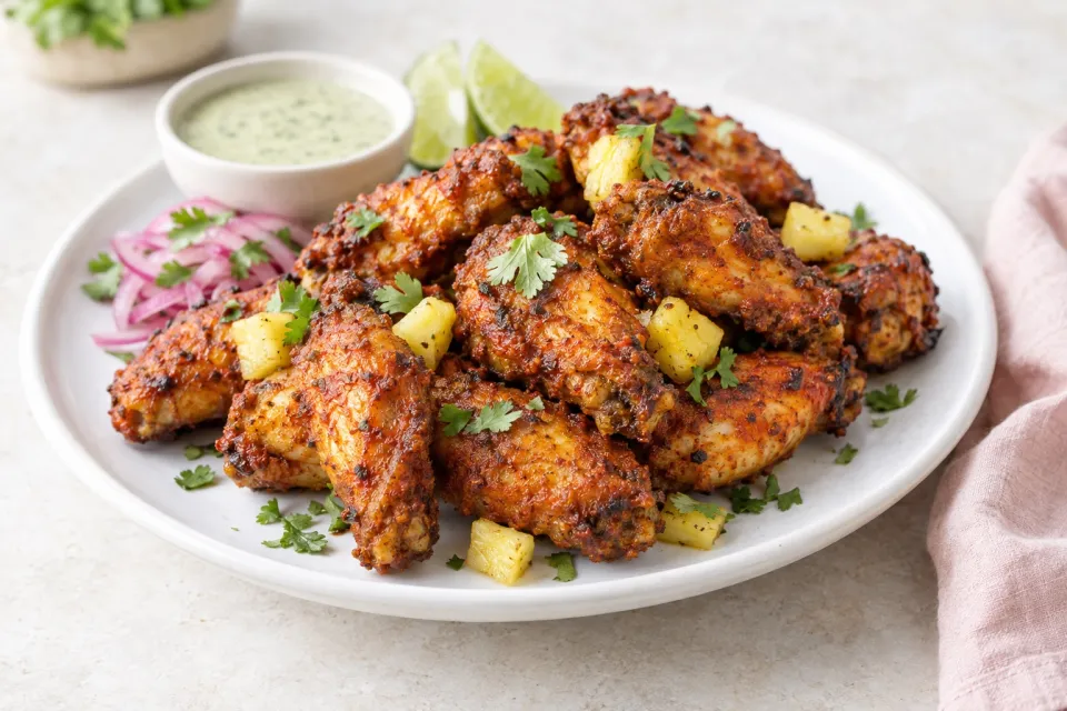 Oven-Fried Chicken Wings Al Pastor