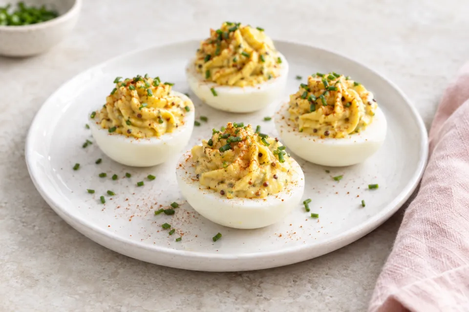 Mustardy Deviled Eggs