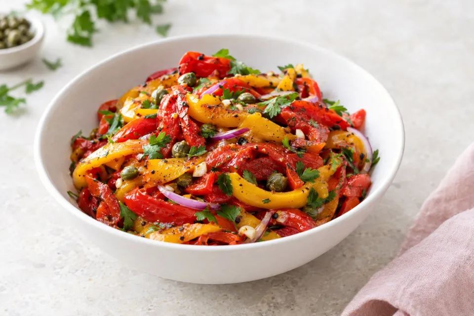 Chili Roasted Pepper Salad