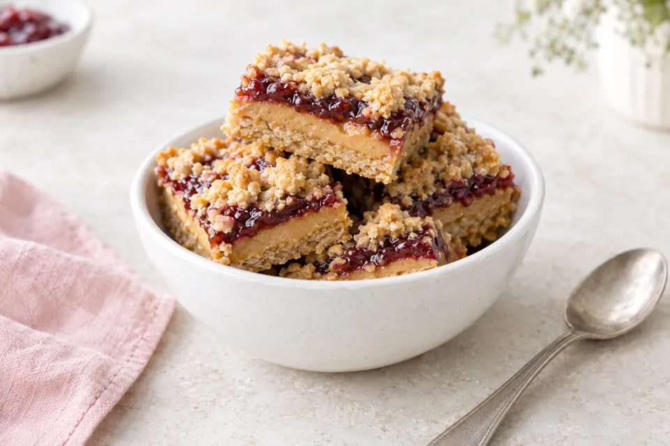 Peanut Butter Jelly Bars