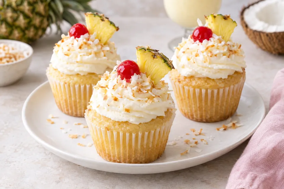 Pina Colada Cupcakes