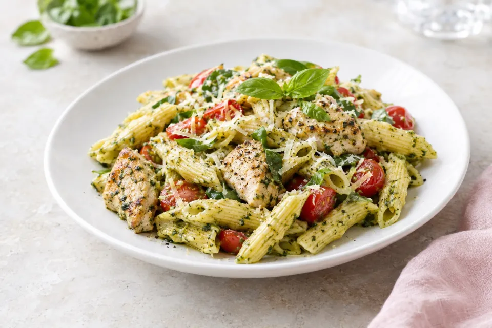 Basil Chicken Pasta
