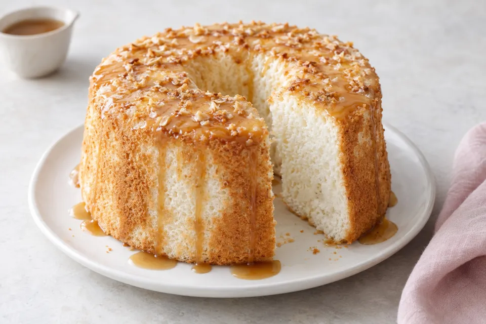 Maple Angel Food Cake