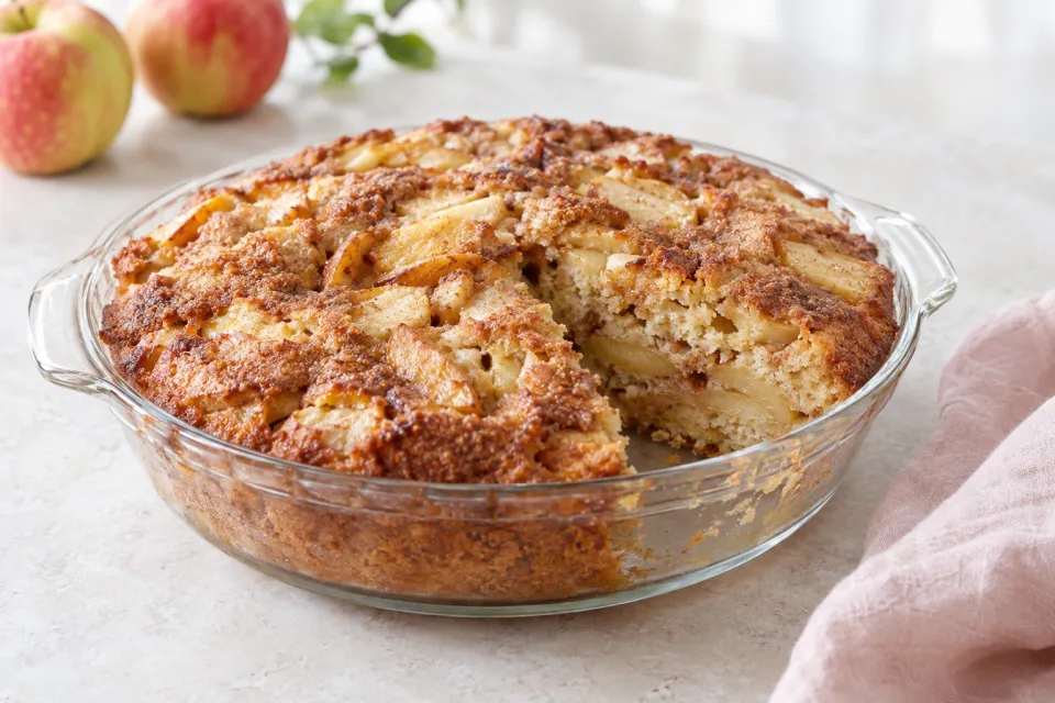 Old Fashioned Warm Apple Cake