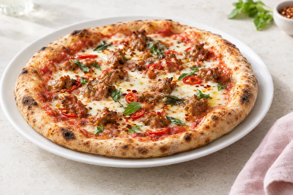 Pizza a Casa Spicy Salsiccia