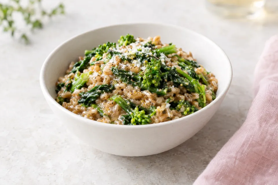 Farro Risotto with Rapini