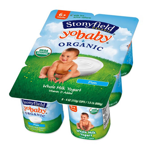stonyfield baby yogurt plain