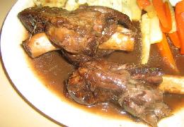 Braised Lamb Shanks With Caramelized Vegetables