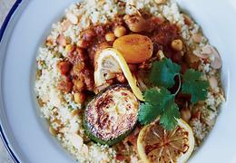 Lamb-and-Apricot Tagine with Almond Couscous