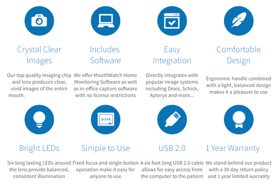 MouthWatch IntraOral Camera, 3pack Supply Clinic