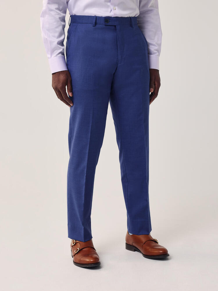 Azure Blue Wool Trouser